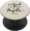 With God All Things Are Possible Bible Verse Faith Women PopSockets Standard PopGrip...