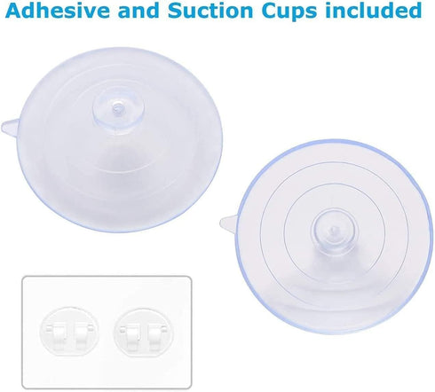 Sink Caddy Sponge Holder for Kitchen Sink Dish Cloth Hanger 2 Suspension Options(Suction Cups and Adhesive Hook), SUS304 Stainless Steel, Silver...