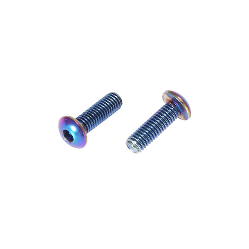 X AUTOHAUX 8pcs M5x0.8 Round Head Car Steering Wheel Screw Bolts Taper with Wrench Colorful...