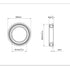 F6001ZZ 4PCS Flange Ball Bearing 12×28×8mm Double Metal Shielded Flanged Bearing Chrome Steel ABEC-1(P0) Z2 Deep Groove Ball Bearing for Industria...