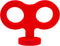 3D Car Wind Up Key, Cute Clockwork Wind Up Key for Back of Car Roof Decoration (red)...