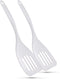 Ram-Pro Melamine Hard Plastic Slotted Turner Heat-Resistant Rubber Large Handle with Hole Spatulas Heavy Duty Kitchen Utensils for Cooking Flippin...