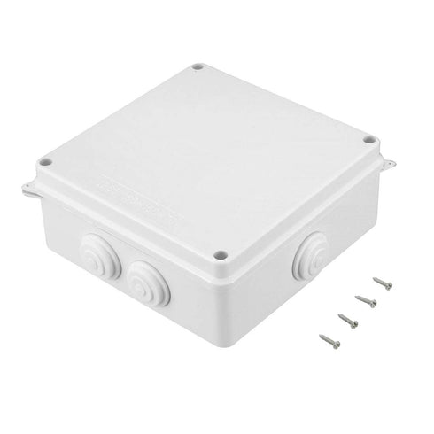 ABS Plastic Dustproof Waterproof IP65 Junction Box Universal Electrical Project Enclosure White 5.9"x5.9"x2.8"(150mmx150mmx70mm)...
