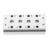 uxcell 1/4" G Thread 4 Row Aluminum Manifold Solenoid Air Pneumatic Valve Base Socket for 4V210 Series...
