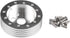 RULLINE 1" Steering Wheel Hub Adapter Conversion Spacer 6 Hole to 3 Hole Steering Wheel Adapter Grant Adapter Boss Kit Silver...
