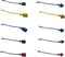 5 Sets 1/2?Agricultural ISO 7241-B Hydraulic Coupler Male Dust Cap And Female Plug Cover Set(Red,Blue,Black,Yellow,Green)...