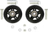 ORO 1 Pair Luggage Wheels Replacement 78 * 24mm Case Wheels with 8mm(0.31") Bearings Wheels for Suitcase and Inline Outdoor Skate and Caster Board...