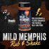 Memphis Marinades, 11.5oz Mild Memphis BBQ Rub & Shake - BBQ Seasoning & Flavor Enhancer for Chicken, Beef and Pork, Air Fryer Marinade Mix,...