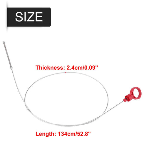 Car Engine Oil Dipstick, Red Transmission Fluid Level Dipstick Tool for Dodge OE: 917-327...