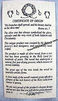 Yourholylandstore Olive Wood Mezuzah From Israel by YourHolyLandStore...