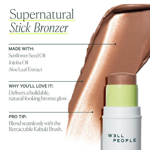 Well People Supernatural Stick Bronzer, Multi-use Hydrating Bronzer Stick For Glowing Skin, Hydrating Formula, Vegan & Cruelty-free, Neutral Tan...