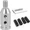 Shift Knob Shifter Adapter Universal Car Shift Knob Adapter Aluminum Alloy M10x1.5 Gear Shift Knob Adapter for Non-Threaded Manual Transmission,Ca...