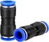 WAFJAMF Straight Push to Connect Fitting,12mm Tube OD Quick Release Pneumatic Connectors, Air Line Hose Pipe Fittings Kit Connector PU-12(10 Pcs)...