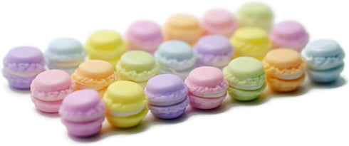 21 Mix Macaroon French Recipe Bakery Garden Display Minimal Decoration...