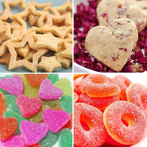 Metal Cookie Cutters Set - Star Cookie Cutter Stainless Steel Round Biscuit Cutter Heart Small Star Cookie Cutters Mini Flower Molds Cutter for Ba...
