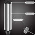Powerful Handheld Milk Frother,Lightweight Electric Whisk with 2 Mixing Heads,Battery Operated Stianless Steel Drink Mixer with Frother Stand for ...