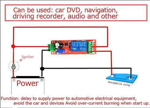 2PCS DC 12V NE555 Delay Timer Relay Switch Module 0 to 10 Seconds Adjustable for Automotive Control System Electrical Equipment...