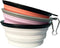 Milumia Pet Collapsible Dog Bowl Foldable Travel Cats Dogs Water Bowl with Carabiner Multicolor Medium...