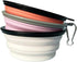 Milumia Pet Collapsible Dog Bowl Foldable Travel Cats Dogs Water Bowl with Carabiner Multicolor Medium...