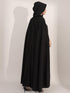 Unicra Halloween Hooded Cloak Black Long Party Cape Renaissance Cosplay Costume Robe with Rhinestone Brooch for Women and Men...