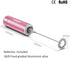 Electric Milk Frother Handheld,Travel Coffee Drink Mixer Batteries Included, 304 Stainless Steel Whisk for latte Cappuccino,Bulletproof Coffee Hot...