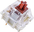 Granvela Gateron KS-9 Brown Switches with White Bottom Clear Top, Smooth Tactile Feedback, 55g Actuation Force, 3-pin Design, Compatible with Cher...