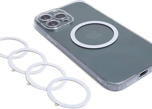 Magnetic Wireless Charger Universal Metal Rings - 5 PCS,for MagSafe-Compatible Charger on iPhone 14/13/12 Pro/Max/Mini Case and Samsung Galaxy (Wh...