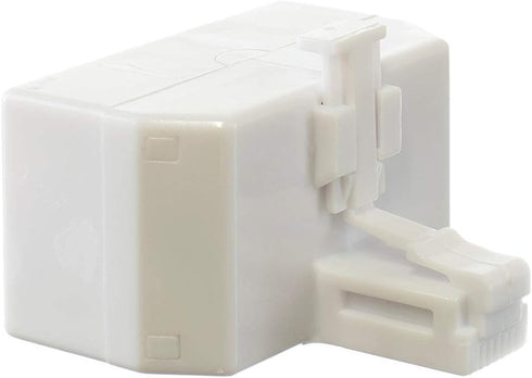 THE CIMPLE CO 3 Pack, White - 2 Line Phone Splitter - 3 Way Telephone Divider (1, 2, and Twin Lines) with RJ11 Keystone Jack - Adapter - 3 Pieces,...