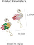 Rhinestone Flamingo Brooch Pin for Women Girls Fashion Crystal Delicate Animal Brooch Lapel Pins Elegant Dress Accessories Jewelry Gift Corsage fo...