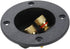 Black Speaker Box Terminal Cup Round 2 Way Binding Post Power Plates Speaker Terminal Wire Cup Box Brass Plate Push Spring Cup Connector with Moun...