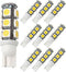 Sago 10 Pack, Wedge T10-T5 1w Bulb 360deg LED Extra bright for Malibu 12v Dc Landscape Light-13 SMD- pure White...