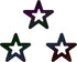 Hemway Craft Glitter - 1/5" 0.2" 5mm - Hollow Star Shaped Glitter, Star, Table, Sequin, Confetti, Nail and Decoration - Black Holographic - 50g...