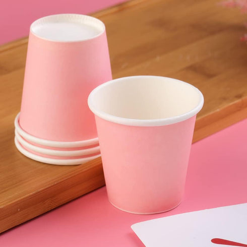 Bathroom Paper Cups 3oz 50 Count, Disposable Mouthwash Paper Cups, Pink Small Cup for Mouthwash Cups, Espresso Cups, Medicine Cups...
