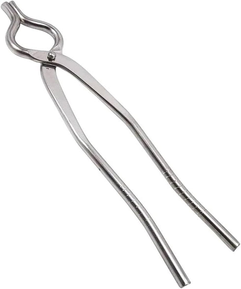 Stainless Steel Pakkad-Big, 1 Pcs, Modern, Silver, 10.4 x 2.2 x 0.2 Inch, Food Tongs...