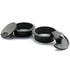 HJ Garden 2pcs 2.8"L x 2.8"W inch Desk Wire Cord Cable Grommets Hole Cover for Office PC Desk Cable Cord Organizer Plastic Cover Black...