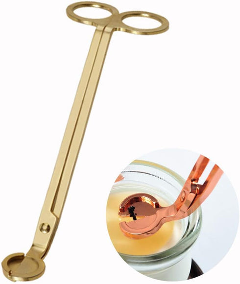 Candle Wick Trimmer Candle Wick Clipper Wick Cutter Scissor, Gold...