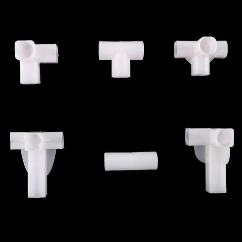 uxcell Shoe Rack Accessories Connectors Set, 16mm Inner Diameter for Repair Assembled Wardrobe, Replacement of Parts 16 Pcs...