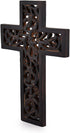 Nirvana Class Wooden Wall Hanging Cross Handmade Antique Design Religious Home Living Room Décor Accessory...
