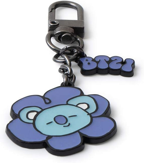 BT21 Flower Collection KOYA Character Metal Keychain Ring Holder...