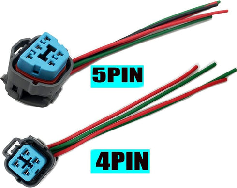 Fuel Pump Harness Connector Plug Replacement Compatible with HONDA Various Models 4PIN 5PIN (4PIN)...