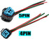 Fuel Pump Harness Connector Plug Replacement Compatible with HONDA Various Models 4PIN 5PIN (4PIN)...
