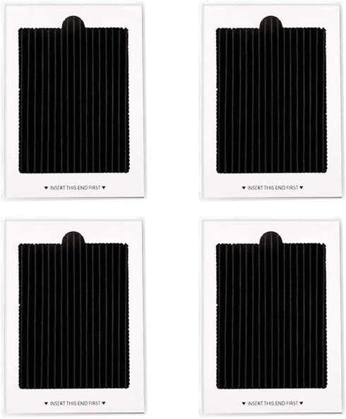 4 Pack Refrigerator Air Filter Replacement Carbon Activated Air Filter Compatible with Frigidaire and Electrolux Air Filter, Replaces SCPUREAIR2PK,EAFCBF PAULTRA RAF1150, 242047804, 241754002