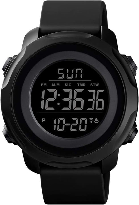 Men's Digital Sports Watch Military Electronic Waterproof Wrist Watches for Men with Stopwatch Alarm LED Backlight...