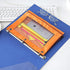 Binder Fabric Pencil Pouch 3-Ring Binder Pencil Case Bag with Zipper 4 Pack (Orange)...