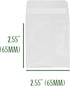 Peel and Self Seal Glassine Paper Miniature Envelopes (65 x 65mm) 2.55" x 2.55" (50 PER PACK) Made by Pineville Paper with semi-transparent Glassi...