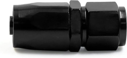 X AUTOHAUX 4pcs Black Aluminum Alloy 6AN Straight Swivel Car Fuel Oil Hose End Fitting...