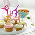 Gymnastics Cupcake Topper Gymnast Themed Cake Food Fruit Dessert Appetizer Picks Girl Birthday Party Supplies Colorful Glitter Decorations Set of ...
