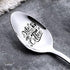 Life begins after coffee spoons with messages coffee spoon engraved coffee spoon engraved spoons him Silver 7 Inches A4 Stainless steel silver spo...