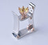 HUKQBUNX 925 Sterling Silver Two-Color Topaz Colorful Topaz Women's Fashion Ring Square Crystal Zircon Women's Fashion Diamond Wedding Engagement ...