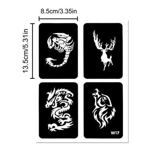 635 Pieces Face Painting Stencils for Kids Reusable Face and Body Paint Stencils Kit,Tattoo Stencils,Suitable Birthday Halloween Christmas...